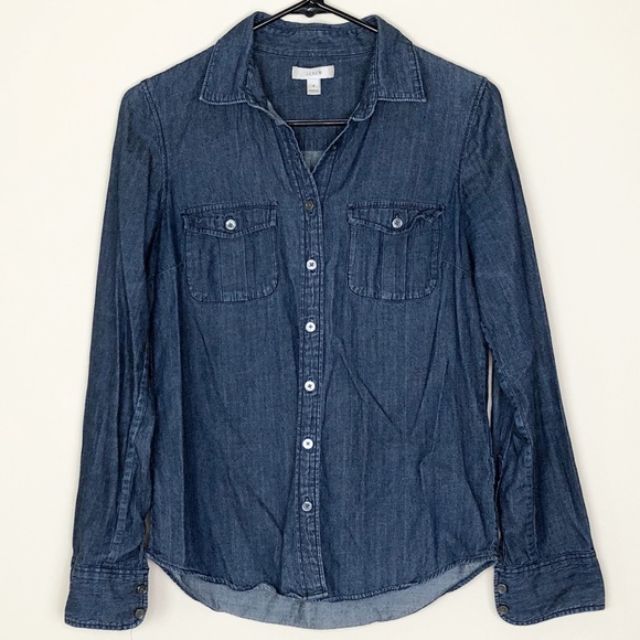 J. Crew Tops - J. Crew | Denim Chambray
